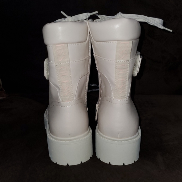 Guess Ivory Combat Boots - Picture 7 of 10